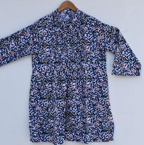 Kurtis de Algodón Printex de Alta Calidad para Mujer, Estampado Floral, Estilo Casual para Fiestas de Diwali, Playa y Graduación - Product Image 1