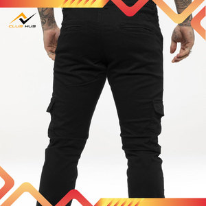 กางเกงยีนส์คาร์โก้ทรงคอมแบทเอวสูงสำหรับผู้ชาย ผ้าเดนิมระบายอากาศ ซักแล้ว ใช้งานได้จริง มีกระเป๋าหลายช่อง ทนทาน ปรับแต่งได้ ขายส่ง - Product Image 4