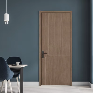Puerta Moderna de 4 Paneles de MDF, Resistente al Agua, Color Personalizado, ISO 9001, Puerta de Entrada para Apartamento, Hotel, Villa u Oficina - Product Image 3