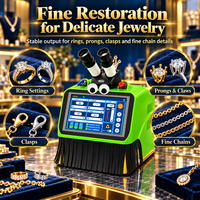 Soudeuse laser pour bijoux en or et argent, machine de soudage à impulsions YAG 60W pour atelier de réparation de bijoux avec système de microscope CCD