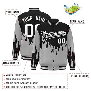 Chaqueta Varsity de Invierno Personalizada al por Mayor para Hombre, Chaqueta de Béisbol con Letras Bordadas en Chenille, Logotipo Frontal, Impermeable y Resistente al Viento - Product Image 5