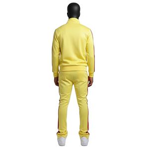 Conjunto Deportivo de Invierno para Hombre, Chaqueta con Cierre y Pantalones Deportivos de Algodón Transpirable, Corte Ajustado con Franjas Laterales - Product Image 2