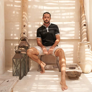 Camiseta Unisex Casual Ultifresh, Lavada, de Doble Piqué, Cuello Redondo, Tejido Sólido, Mezcla de Poliéster/Algodón, Corte Regular, Ecológica - Product Image 1