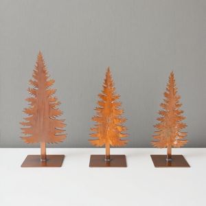 Centro de mesa de árbol de Navidad de mesa de Metal grande, acento metálico decorativo para decoración festiva de sala de estar o comedor - Product Image 1