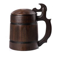 Grosir Mug kayu kualitas terbaik dengan pegangan untuk Dapur & meja ukuran kustom Mug kopi kayu ramah lingkungan untuk penjualan panas