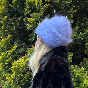 Venta directa de fábrica Gorro de mohair de punto acanalado cálido de invierno Logotipo personalizado Ropa al aire libre Patrón impreso Bordado 3D sólido - Product Image 5