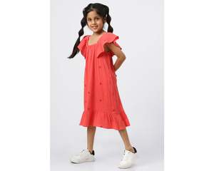 Vestido de lino de diseñador superventas para niñas, calidad Superior, bohemio, vacaciones en la playa, vestido con volantes, bordado de verano, venta al por mayor, precio bajo - Product Image 5