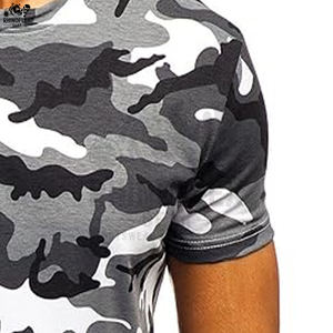 T-shirts camouflage pour hommes les plus vendus par les fabricants professionnels, nouveau design, toile de haute qualité, polyester/coton respirant - Product Image 4