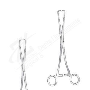 Schroeder Uterine Vulsellum Forcep 1-1 teeth 229mm <b>long</b> Surgical Stainless Steel Instruments Manufacturer in Pakistan - Product Image 1