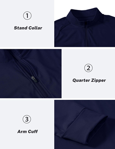 Le plus demandé : Sweat à col zippé personnalisé pour homme, vêtement de sport et de jogging, séchage rapide, en tissu toile Spandex/Coton, manches longues, style gothique - Product Image 4