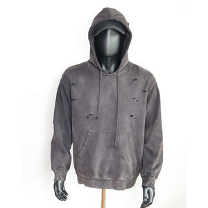 เสื้อฮู้ดดี้และเสื้อสเวตเชิ้ตไซส์ใหญ่สำหรับผู้ชายและผู้หญิง แบบยูนิเซ็กซ์ ทรงโอเวอร์ไซส์ ออกแบบเองได้ พิมพ์ลายดิจิทัล ผ้าฝ้ายฟลีซ 100% คอกลม - Product Image 1