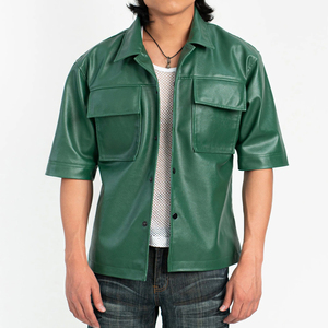 Camisas de Cuero Personalizadas para Hombre, Resistentes al Agua y al Viento, con Logotipo Impreso Personalizado, Camisas de Cuero para Hombre en Venta en Línea - Product Image 1
