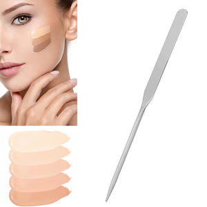 ไม้พายผสมทำจากซีเมนต์ขัดเงาแบบปลายเดี่ยวทำจากสแตนเลสไม้พายผสมสำหรับแต่งหน้า - Product Image 6