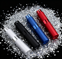 Flacon vaporisateur de parfum rechargeable en aluminium de haute qualité 10 ml, atomiseur de luxe portable de poche avec impression sérigraphiée