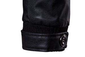 2022 Best Design <b>Men's</b> Sheep Skin Leather <b>Jacket</b> Casual Style With Zipper Closure Breathable <b>Thin</b> Winter Wholesale Cheap Price - Product Image 6