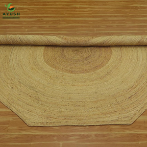 Tapis intérieur et extérieur hexagonal en jute 100% tapis naturels faits à la main avec personnalisation - Product Image 2