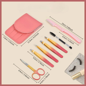 Exclusive Slanted Tip Eyebrow Tweezers Set with Clip and Plucking Tools for Eyebrow and <b>Beard</b> <b>Care</b> - Product Image 4