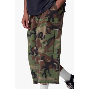 Pantalones Cortos Cargo Extra Largos 100% Algodón - Camuflaje - Product Image 3
