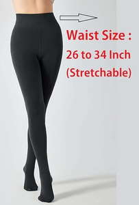Leggings de piel de cintura alta para mujer, pantimedias transpirables grandes cálidas de invierno, mallas ajustadas térmicas de felpa ajustadas elásticas - Product Image 3
