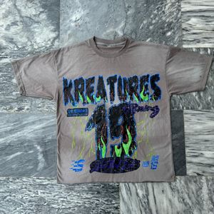 เสื้อยืดคอกลมระบายอากาศได้ดีเป็นมิตรต่อสิ่งแวดล้อมผ้าคอตตอน100% 500กรัมแนววินเทจเหมาะสำหรับผู้ชาย - Product Image 4