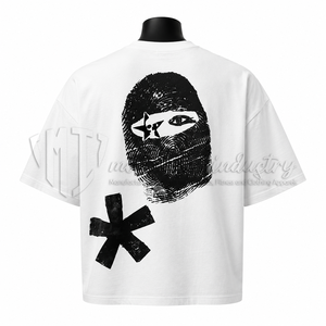 Camiseta Gráfica Oversize para Hombre, Premium, Estilo Urbano, Algodón, Impresión Personalizada, Hombros Caídos, Fabricante de Camisetas - Product Image 2