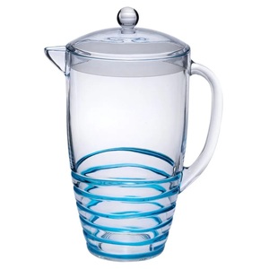 Pichet à eau en verre TQC, très vendu, pour eau, jus, vin, design moderne et luxueux, fait main, capacité 1L, décoration de table de cuisine - Product Image 5