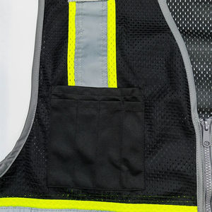 Sécurité dernier design logo couleur personnalisée sécurité haute visibilité gilet réfléchissant avant fermeture éclair gilets de sécurité Hi Viz - Product Image 6