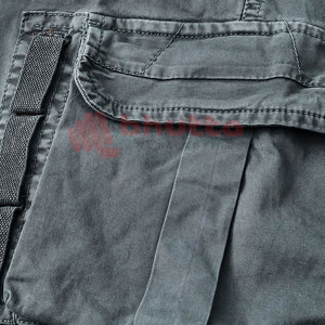 Wholesale Factory Price Men's Anti-Wrinkle Solid Canvas Casual Comfortable Fitness Mid Waist <b>Cargo</b> Shorts - Product Image 4