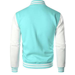 Chaqueta Universitaria de Lana con Bordado Chenille Personalizado, Cuello Alto, Estilo Urbano, Vintage, para Hombre, OEM ODM, Novedad 2025 - Product Image 3