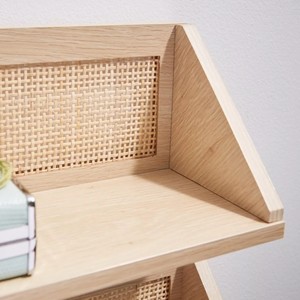 Llamativo Juego de 2 estantes de pared de ratán estantes flotantes de madera modernos, estante flotante montado en la pared para decoración del hogar hecho en Vietnam - Product Image 3