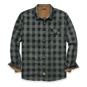 เสื้อเชิ้ตผ้าฟลานเนลถักแบบระบายอากาศสำหรับผู้ชาย ปี 2026 เหมาะสำหรับออกกำลังกาย เล่นกีฬา และวิ่ง - Product Image 1