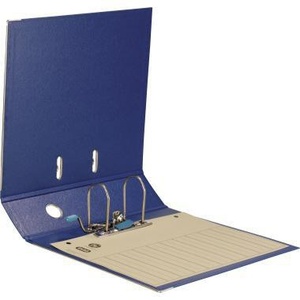 ELBA Rado Plast 80mm DIN <b>A4</b> Binder Cardboard File <b>Folder</b> with Blue PVC Lamination Outer PVC Lamination - Product Image 1