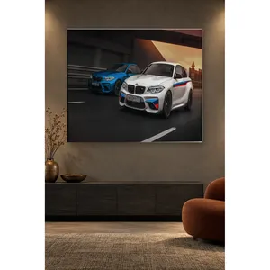 Impression sur toile Fida Blue and White BMW M2 Pair Under a Bridge - Product Image 3
