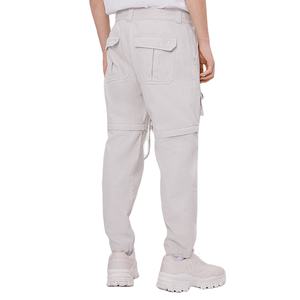 Nueva ropa de calle elegante 100% algodón detalles desmontables unisex personalizado 2 piezas conjunto de chándal de gran tamaño para hombres - Product Image 6