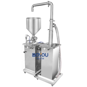 Cấp thực phẩm Mayonnaise nước sốt dán Nhớt mỹ phẩm Kem gel khí nén piston bơm hút trong thép không gỉ - Product Image 1