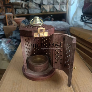 Tradebyd, quemador decorativo de madera Bakhoor, soporte de incienso árabe para decoración del hogar y regalos de boda - Product Image 1