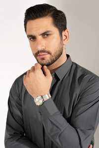 ชุดเสื้อผ้าผู้ชายแบบแมนดาริน ชัลวาร์ คามีซ ผ้าโพลีเอสเตอร์/คอตตอน ทรงยาว ระบายอากาศได้ดี สวมใส่สบาย ไซส์ใหญ่พิเศษ - Product Image 3