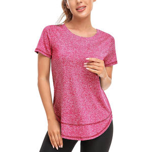 T-shirts respirants pour femmes Impression de logo personnalisé Dernière conception En gros Nouvelle arrivée Bas quantité minimale de commande pour l'été - Product Image 1