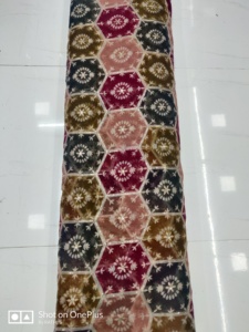 Listo para Stock Imprimir con Zari Sequence Tebby Tela de seda para mujer Ropa Tela impresa para venta de exportación - Product Image 2