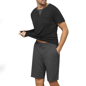 Vente en gros Ensemble de survêtements d'été pour hommes de grande taille à manches courtes et tissu tricoté respirant Conception du fabricant pas cher - Product Image 3