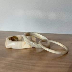 Vintage Chunky Boho Fashion Designer <b>Jewelry</b> Resin Geometric Bangle Gift Marble Amber Irregular <b>Acrylic</b> Bracelet for Women Girls - Product Image 3