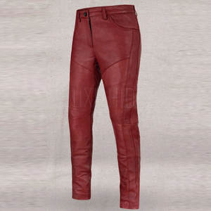 Pantalon en cuir Slim Fit pour hommes, tenue décontractée, cuir original, meilleure qualité, pantalon en cuir pour hommes - Product Image 5