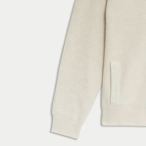 Cárdigan de Fitness de punto personalizado ODM de alta calidad, manga larga, cuello en V, decoración de botones, transpirable, 100% algodón, patrón de invierno - Product Image 6