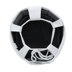 Leather Boxing Headgear MMA Training Adjustable Padded Customizable Color Size Unisex for <b>Karate</b> Taekwondo Kickboxing Sparring - Product Image 5