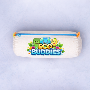 Pochette circulaire multi-usage pour crayons, maquillage ou pièces de monnaie, sac de rangement avec logo personnalisé - Product Image 1