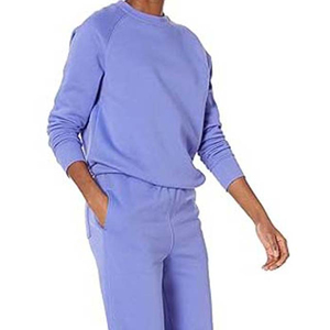 Wholesale Custom Embroidery Fleece Cotton Crewneck Casual Sweatshirts Breathable Women's Oversized Pullover <b>Hoodies</b> Pakistan - Product Image 4