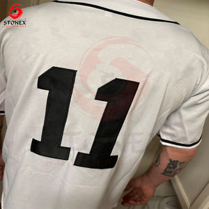 Camiseta de Béisbol Deportiva Unisex de Talla Grande con Logotipo Personalizado al por Mayor, Sublimación, Secado Rápido, Transpirable, Bordado Personalizado - Product Image 2