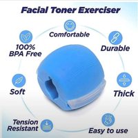 Appareil d'exercices faciaux, balle de fitness pour le visage et outil d'entraînement de la mâchoire, équipement d'exercice de la mâchoire en caoutchouc