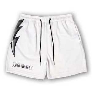 Pantalones cortos de baloncesto para hombre personalizados al por mayor malla doble capa talla grande azul transpirable cómodo alta calidad OEM - Product Image 6