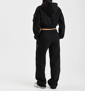 Vente chaude sur mesure 100% coton 400 GSM survêtement pour femmes meilleure qualité imprimé Logo dernier Style ensembles pour femmes - Product Image 2